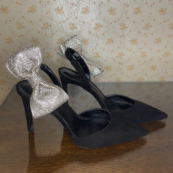 Aminah Abdul Jillil for INC Forever Your Girl Bow Slingback Pumps Macy's - Picture 2 of 12